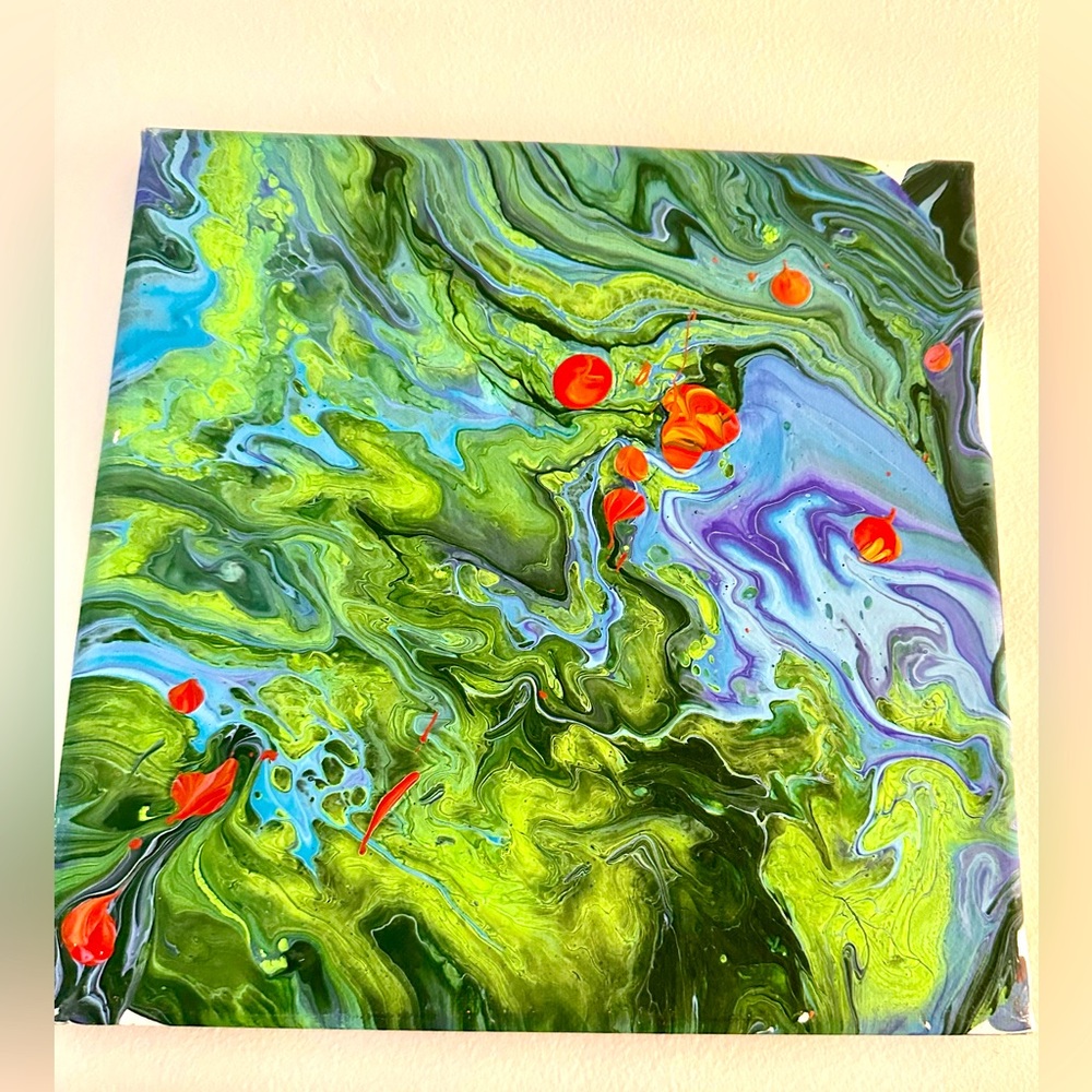 10"x10" Painting on Stretched Canvas